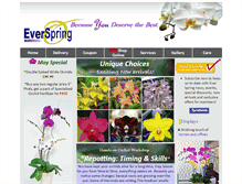 Tablet Screenshot of everspringorchids.ca